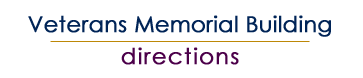 Directions to The Veterans Memorial Building