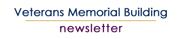 Newsletter signup form for the Veterans Memorial Building
